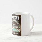 Mug Affiche de voyage à Bath Somerset Angleterre (Devant droit)