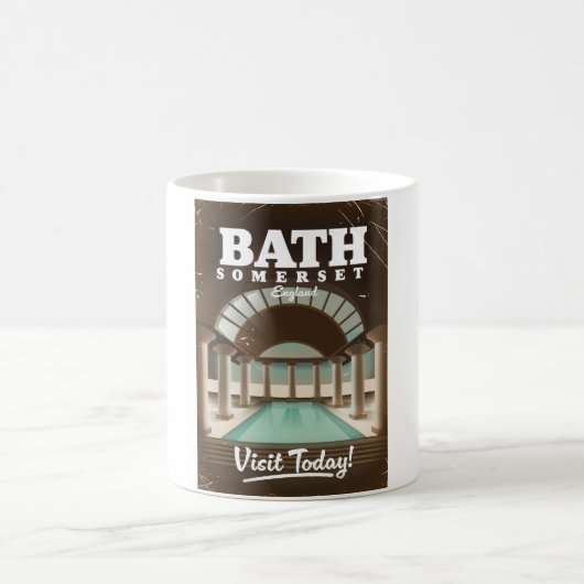 Mug Affiche de voyage à Bath Somerset Angleterre (Centre)