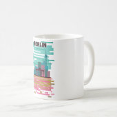Mug Affiche de voyage à Berlin (Devant droit)