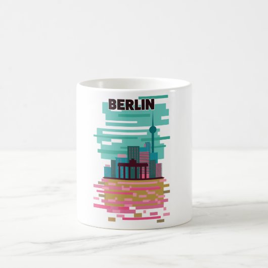 Mug Affiche de voyage à Berlin (Centre)