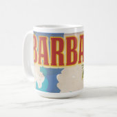 Mug Affiche de voyage à la Barbade (Devant gauche)