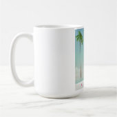 Mug Affiche de voyage à Miami, Floride avec des palmie (Gauche)