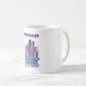 Mug Affiche de voyage à Milwaukee (Devant droit)
