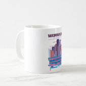 Mug Affiche de voyage à Milwaukee (Devant gauche)