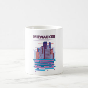 Mug Affiche de voyage à Milwaukee