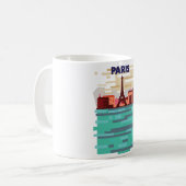 Mug Affiche de voyage à Paris (Devant gauche)