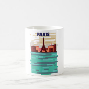 Mug Affiche de voyage à Paris