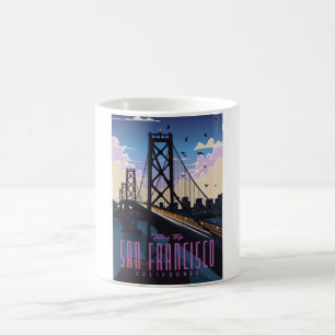 Mug Affiche de voyage à San Francisco
