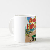 Mug Affiche de voyage Aloha Hawaii (Devant gauche)