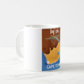 Mug Affiche de voyage au Cap Afrique du Sud (Devant gauche)