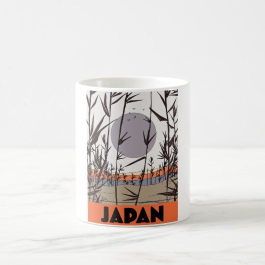 Mug Affiche de voyage au Japon (Centre)