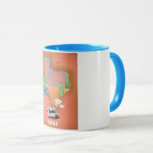 Mug Affiche de voyage au Texas (Devant droit)