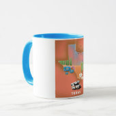 Mug Affiche de voyage au Texas (Devant gauche)