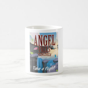Mug Affiche de voyage au Venezuela Angel Falls