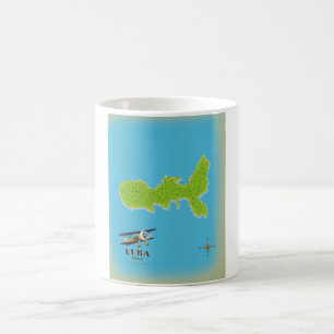 Mug Affiche de voyage carte Italie Elbe