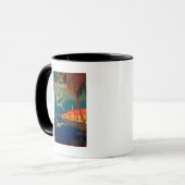 Mug Affiche de voyage de la Côte d'Azur # 1 (Devant gauche)
