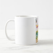 Mug Affiche de voyage de la plage de Lanzarote (Gauche)