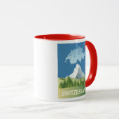 Mug Affiche de voyage de la Suisse (Devant droit)