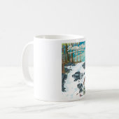 Mug Affiche de voyage de Merced River en Californie (Devant gauche)