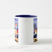 Mug Affiche de voyage de Miami Beach 1925 (Centre)