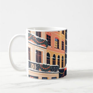 Mug Affiche de voyage de Noël à Londres Big Ben
