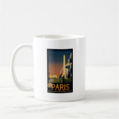 Mug Affiche de voyage de Paris pour les réseaux (Gauche)