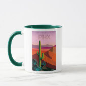 Mug Affiche de voyage de Phoenix Arizona | (Gauche)