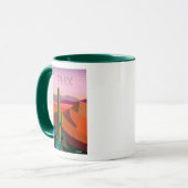 Mug Affiche de voyage de Phoenix Arizona | (Devant gauche)