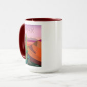 Mug Affiche de voyage de Phoenix Arizona | (Devant gauche)