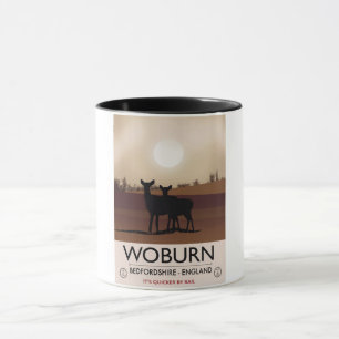 Mug Affiche de voyage de style vintage Woburn - Bedfor