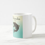 Mug Affiche de voyage de Yokosuka Japon (Devant droit)