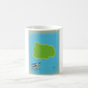 Mug Affiche de voyage d'Ischia Italie