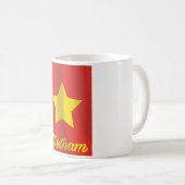 Mug affiche de voyage du drapeau vietnamien (Devant droit)
