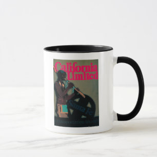 Mug Affiche de voyage en train California Limited