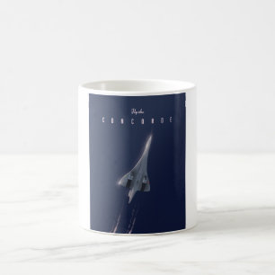 Mug Affiche de voyage Fly The Concorde