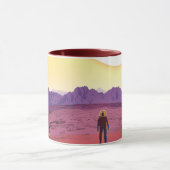 Mug Affiche de voyage future de la NASA - Se détendre (Centre)