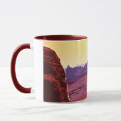 Mug Affiche de voyage future de la NASA - Se détendre (Gauche)