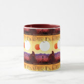 Mug Affiche de voyage future de la NASA - Se détendre (Centre)
