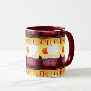 Mug Affiche de voyage future de la NASA - Se détendre