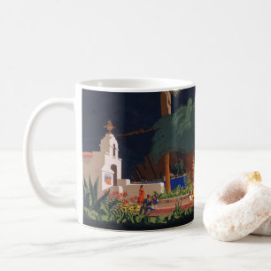 Mug Affiche de voyage - Père Noël Catalina Island, Cal