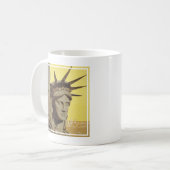 Mug Affiche De Voyage Pour New York, United Air Lines (Devant gauche)