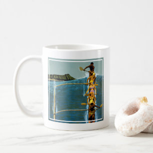 Mug Affiche De Voyage Pour United Air Lines Vers Hawai