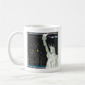 Mug Affiche De Voyage Pour Vol Northwest Airlines (Gauche)