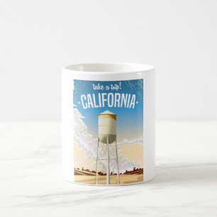 Mug Affiche de voyage rétro Take a Trip Californie