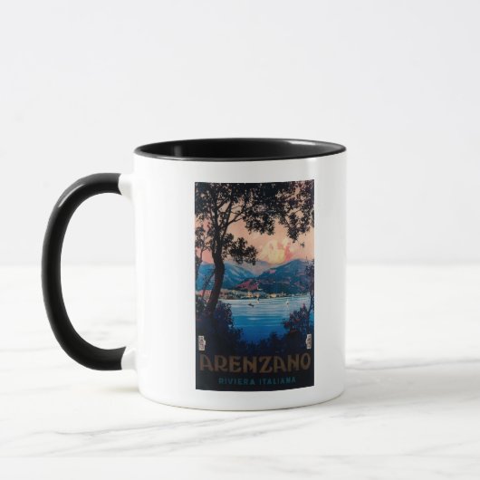 Mug Affiche de voyage Riviera italienne (Gauche)