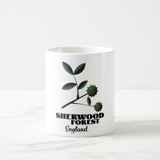 Mug Affiche de voyage Sherwood Forest Angleterre Class (Centre)