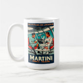 Mug Affiche de voyage spatial Martini Films de science (Gauche)