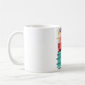 Mug Affiche de voyage sur la skyline de Londres. (Gauche)