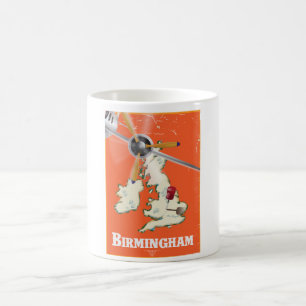 Mug Affiche de voyage vintage Birmingham