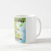 Mug Affiche de voyage vintage Da Nang Vietnam (Devant droit)